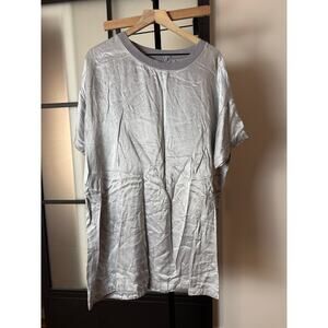 PJ Harlow Stoney Satin Crew Neck Dress Size 3